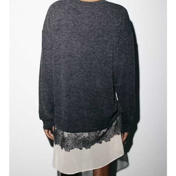 Zara Soft Effect Combination Dress - Picture 5 of 8